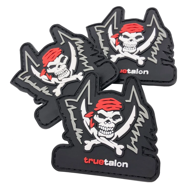 Wholesale PVC Patch Custom Rubber Embossed 3D PVC Logo Label Soft Rubber Patch