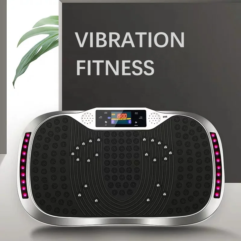 
home exercise 200w LED display remote control 99 levels whole body fit massage vibration plate 