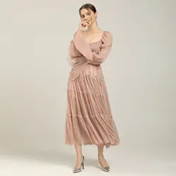 Wholesale 2023 European and American Summer New Dress Sexy Temperament Bunched Pleated Chiffon Slim Fairy Dress