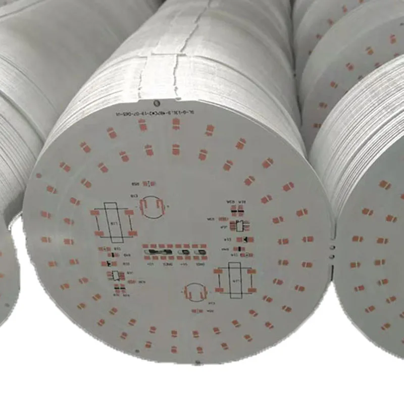 Печатная плата печатной платы с алюминиевым основанием с osp и белой Soldermask