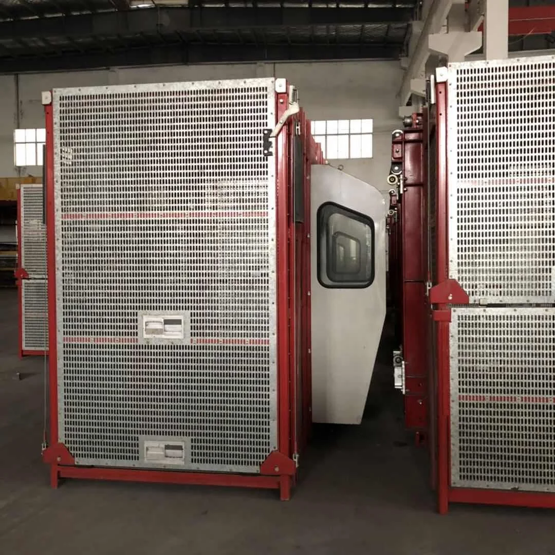 
Single cage and double cages construction hoist/passengers and material elevator 