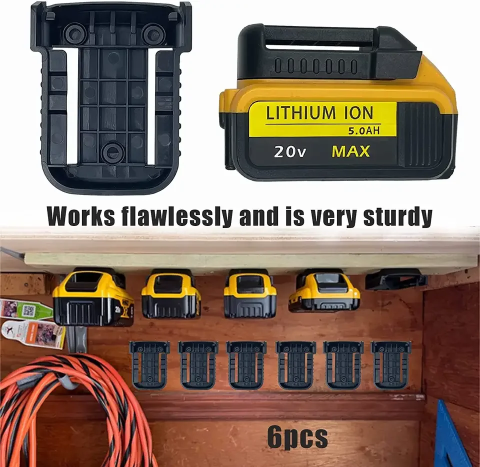 Multifunctional battery rack suitable for power tool battery for Dewalts 18-20V for Black & Decker batteries wall mounts  holder