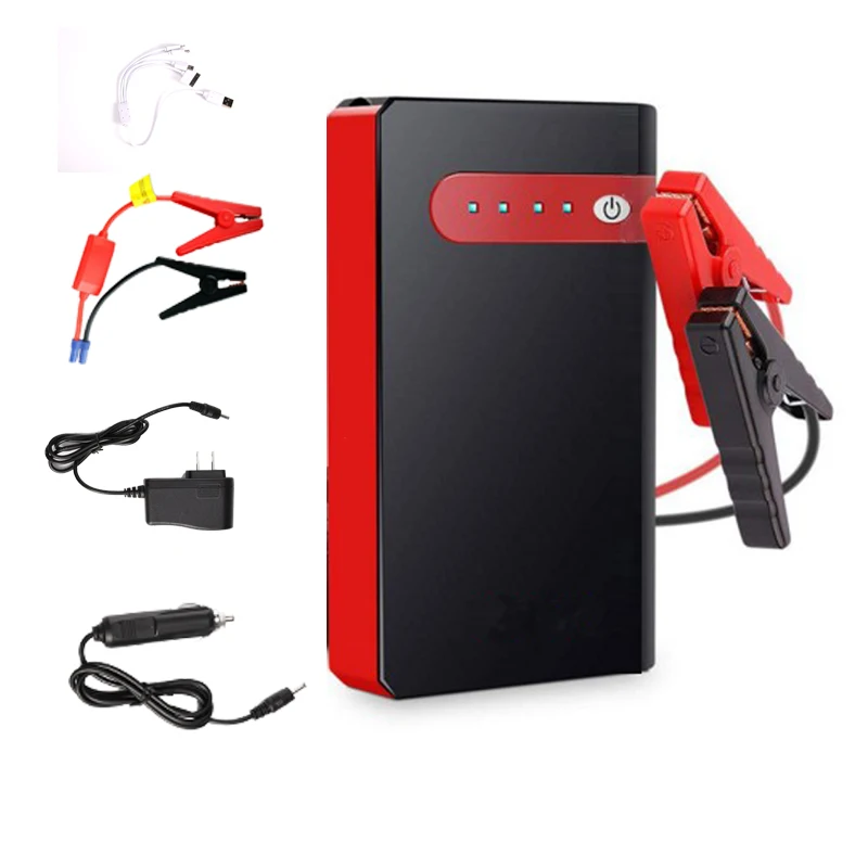 Factory Wholesales 400A Peak Current Mini Car Battery Jump Starter 12V Lithium Battery Booster Car Jumpstarter