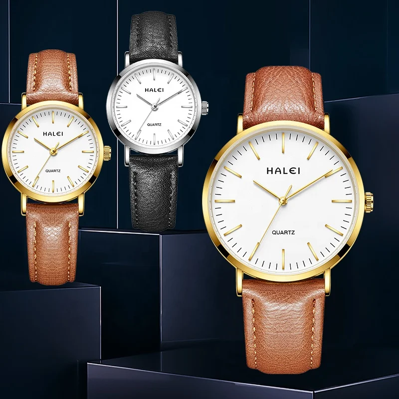 China Manufactory new mens gifts set with quartz watch men quartz wrist watches for couple