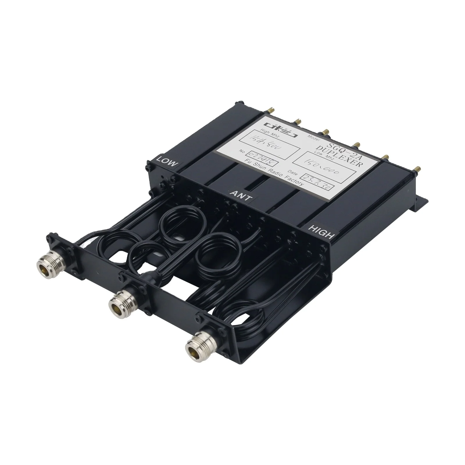 30W VHF 380-520Mhz/UHF 136-180Mhz 6 Cavity Duplexer VHF Repeater Duplexer for Radio Communication Radio Repeater
