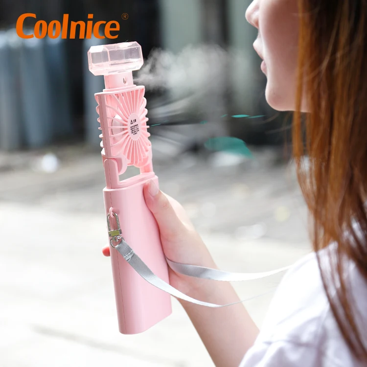 Perfume Fan Handheld Rechargeable Sports Fan Upgrade 7-Leaf 2000mAh Neckband usb Mini fan