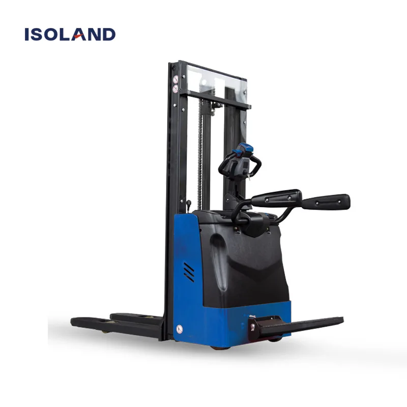 Electric stacker 2 ton standing forklift pallet mini stacker price