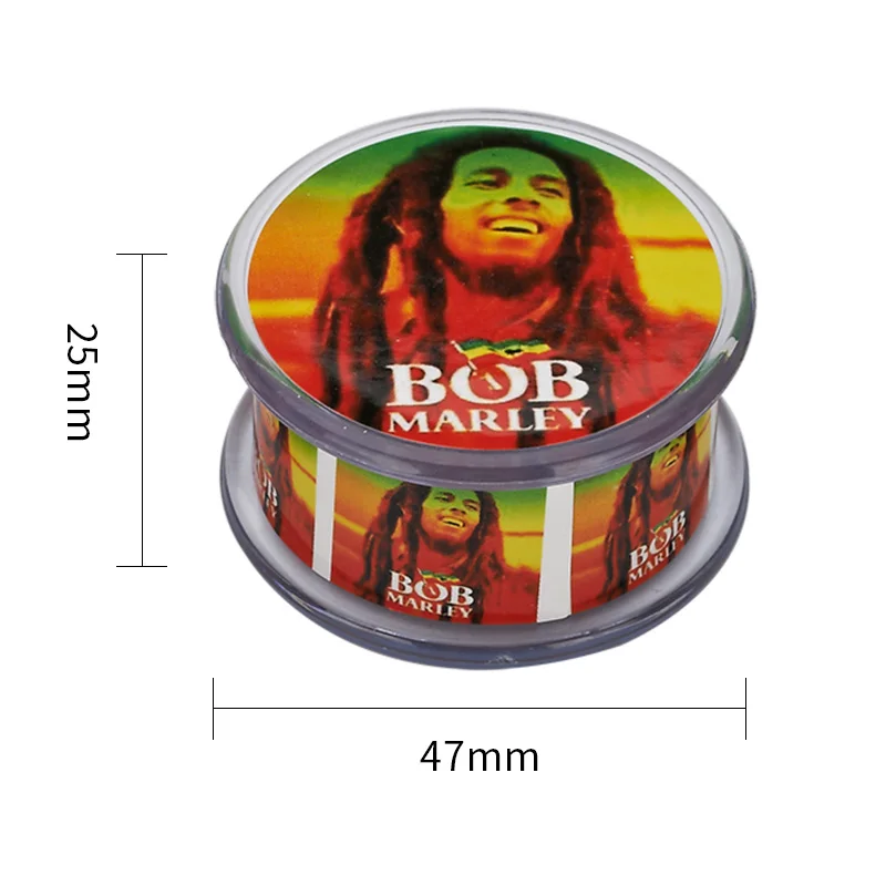 Пластиковые жернов для 47*25 мм 3 слоя табака магнитного зеркала из акрилового пластика