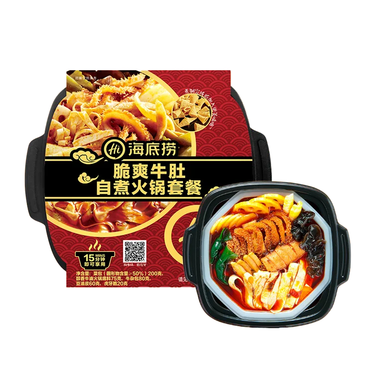 
China Instant Food Crispy Beef Tripe Taset Small Self Heating Hot Pot 