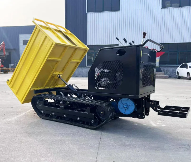 500KG 1000KG Self Load Rubber Track Mini Dumper YFD05 YFD10