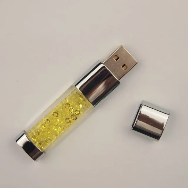 
Crystal LED light Pen drive 4GB 8GB 16GB 32GB gadget USB pendrive 64GB Custom USB Flash Drive usb2.0 PenDrive memory Stick 