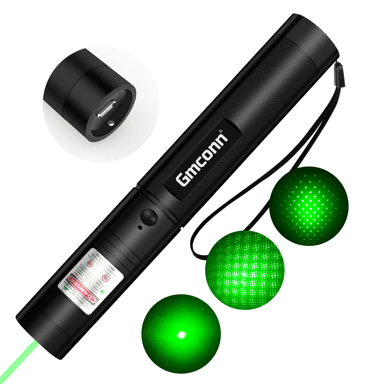 
Long Range Pointer with USB Charging, Powerful Tactical Green Flashlight Adjustable Focus Handheld Green Light Burning Beam Star  (1600236851522)
