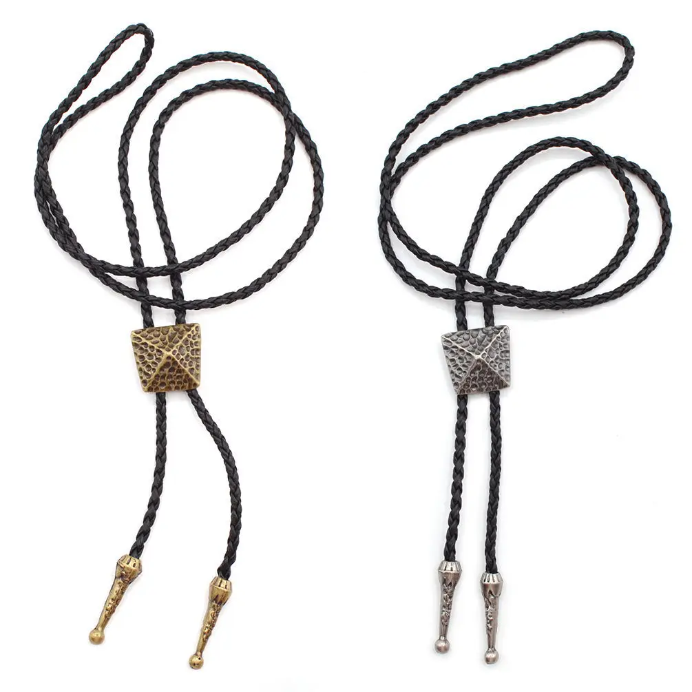 Fashion Personality Solid Poirot Necklace Rope Leather Necklace Adjustable Bull Head Retro Shirt Chain Necklace