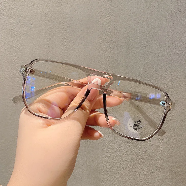 ashion Men Women Blue Light Blocking Computer Glasses TR90 Frame Square Anti Blue Light Eyeglasses