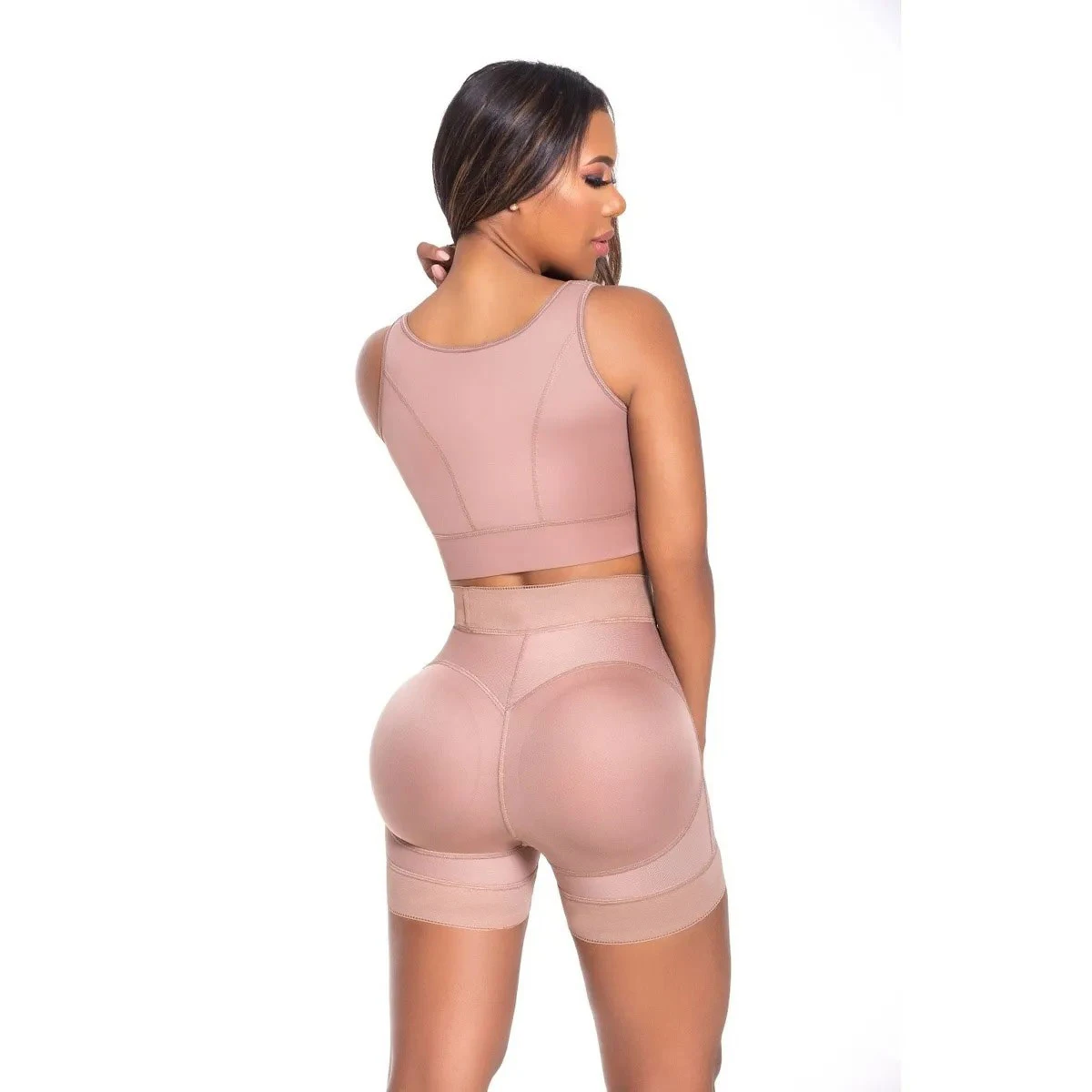 Liposuction Surgury Post Op Shapewear Women Post Surgical Fajas Colombianas High Compression Body Shaper Shorts 2 Piece Set