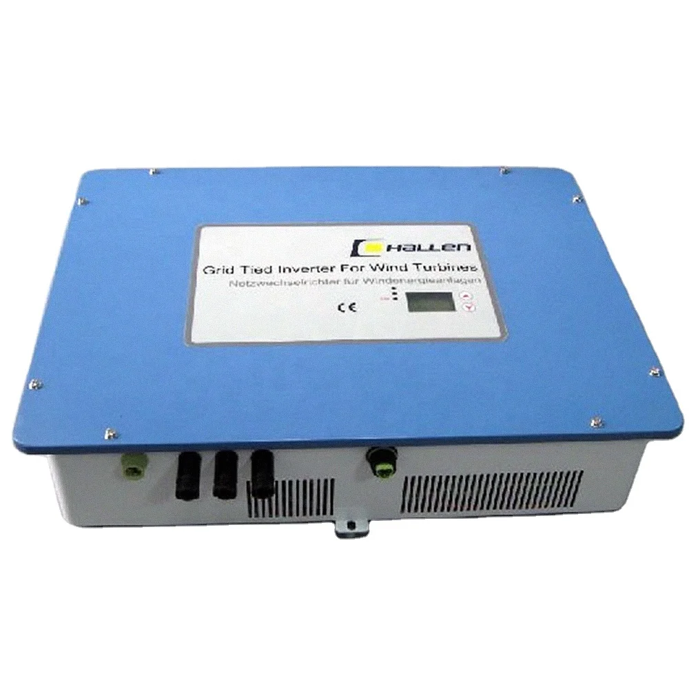 3.5kw Wind Turbine Grid Tie Inverter BLUE LCD Pure Sine Wave 16A High Efficiency & Energy Saving DC/AC Inverters HLD 97% SDK,NFC