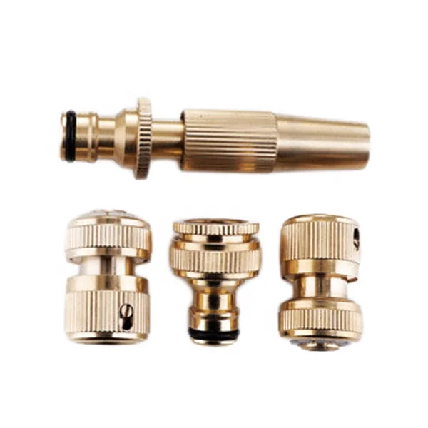 3/4inch Brass Garden Water Hose Pipe Connectors Quick Connector Taps kits