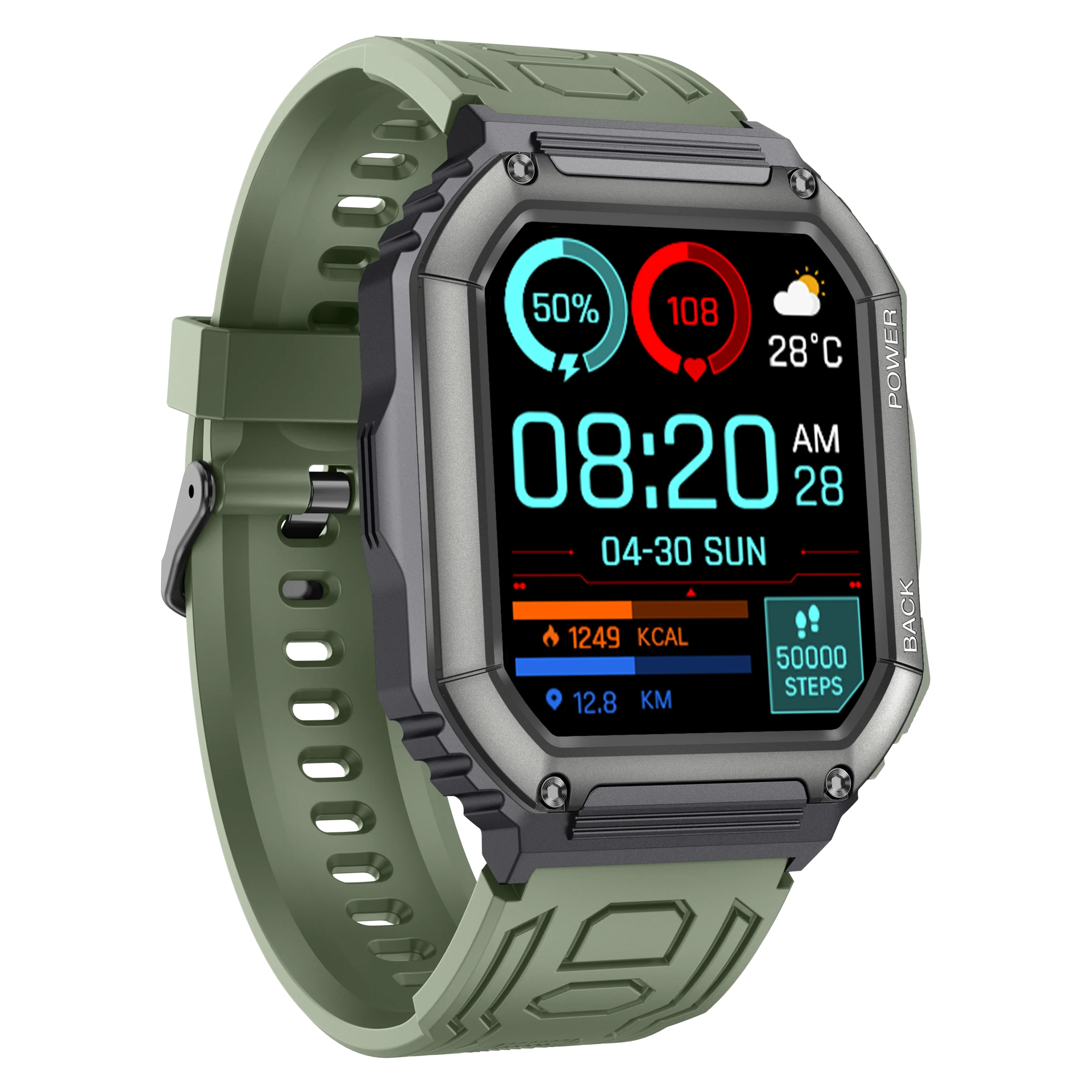 SKMEI KR06 fitness tracker temperature GPS smartwatch heart rate monitoring ip67 wrist sports smart watch for android ios phone