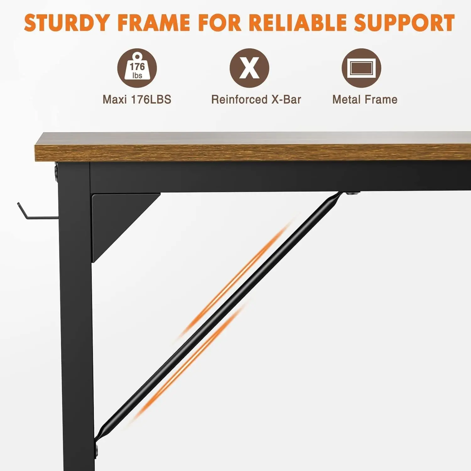 Wood Corner Computer Office Desk / Office Computer Table