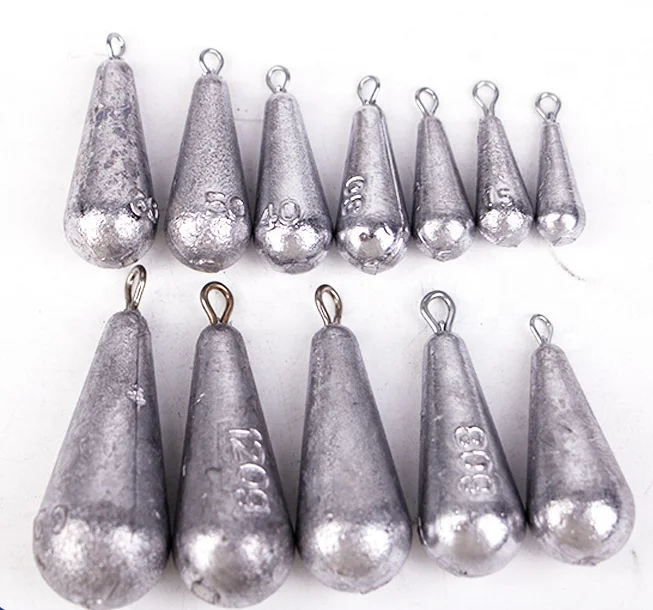 Customized Wholesale  1.7g 3.5g 5g 7g 10g 14g 17.5g 21g bullet heads lead pendants fishing pendants weight