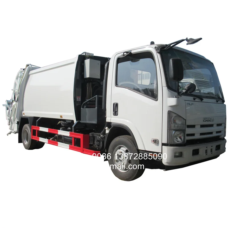 New 7 cubic meters compacting waste collection bin rear loader garbage dumpster trash truck loader