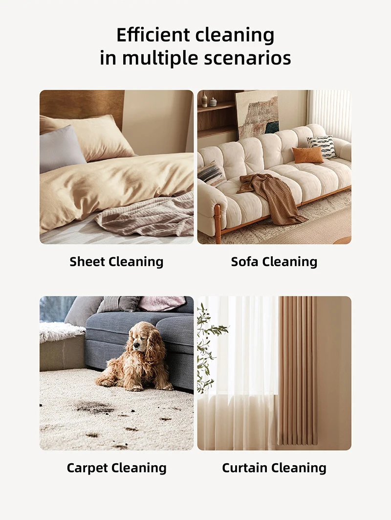 Multi-function Handy Sofa Carpet Curtain Cleaner Spot Cleaner Stain Remover with Brush for Couch and Rug