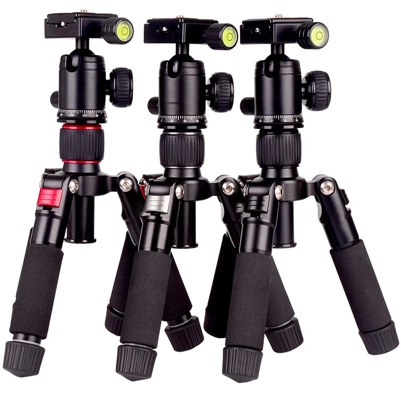 Mini  Desktop tripod  Head Aluminum DSLR Phone Tablet Foldable Lightweight Video Camera Professional Tripod