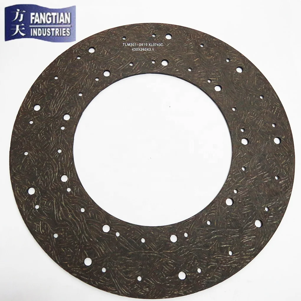 F-0419 High-Quality Wholesale clutch facing non-asbestos clutch friction material clutch facing with multi copper for auto parts