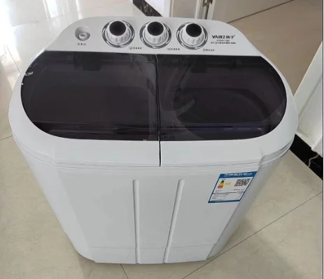 Semi automatic washing machine, large capacity household double cylinder double barrel wave wheel, small swing drying