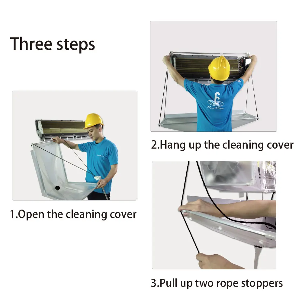 Wholesale Low MOQ Split Air Conditioner Cleaning Cover Aircon Cleaning Cover Clean The Air Conditioner