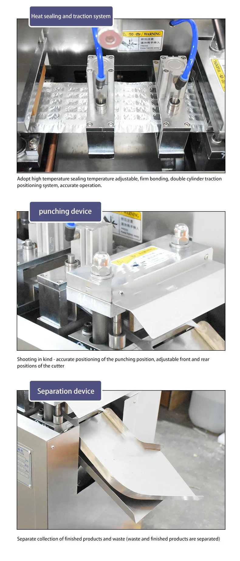 Industrial Plastic Blister Machine Blister Carton Packaging Machine Blister Packing Machine Jam