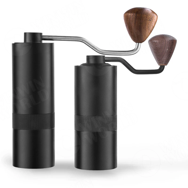 Portable Manual Coffee Grinder with Adjustable Setting Stainless Steel Conical Burr Hand Coffee Grinder For Sale