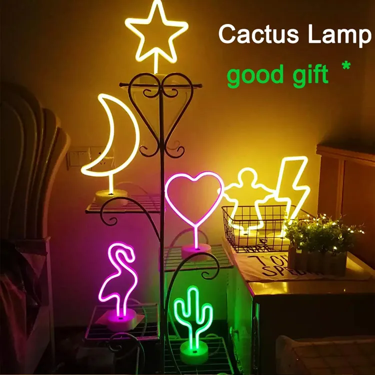 Factory Custom Led Neon Night Light Neon Sign DIY Night Light for Table Lamp Battery Decoration 1-year SWITCH