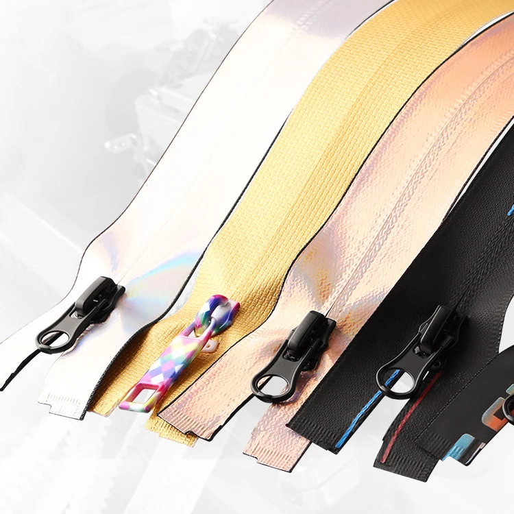 High Quality Closed-End TPU Waterproof Nylon Zipper Fashion Korea PU PVC Waterproof Zippers For Clothing
