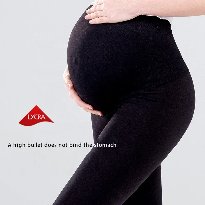 Весенне-осенние удобные хлопковые брюки для беременных эластичные облегающие леггинсы с высокой талией для беременных женщин