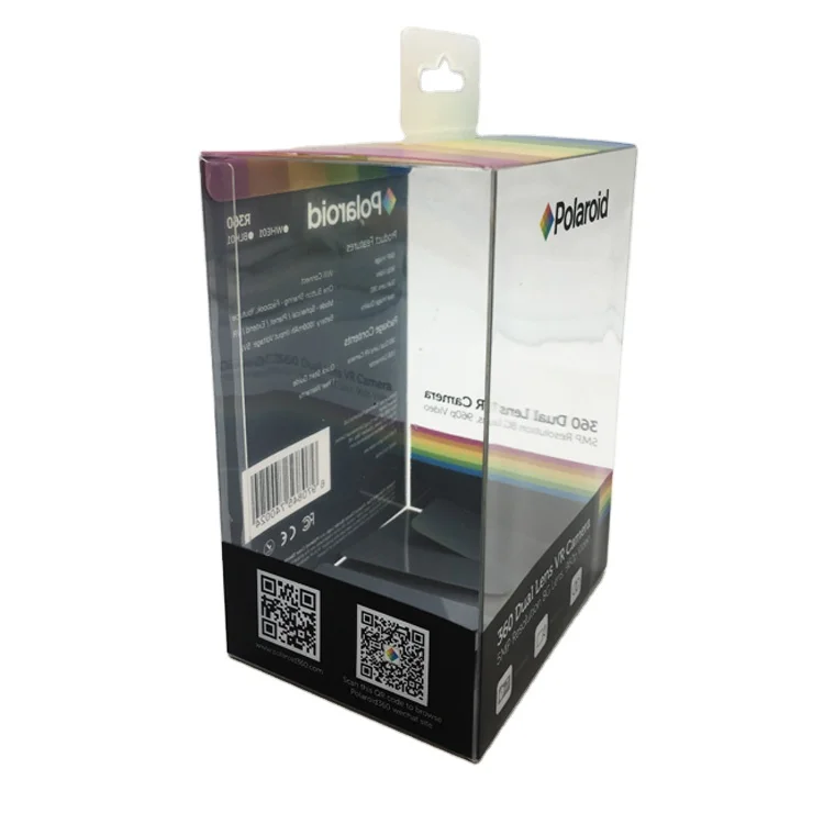 Custom printed hard PVC PET clear plastic packaging box plastic gift box