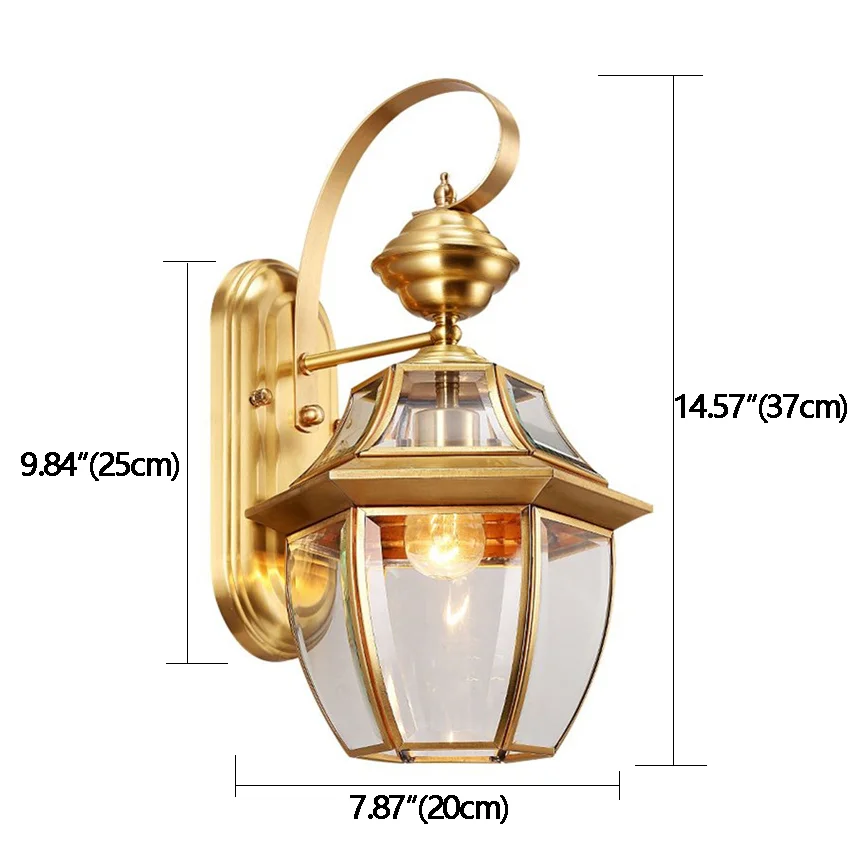 New high quality outdoor wall lights copper outdoor wall lamp vintage for outdoor wall lamp lighting led