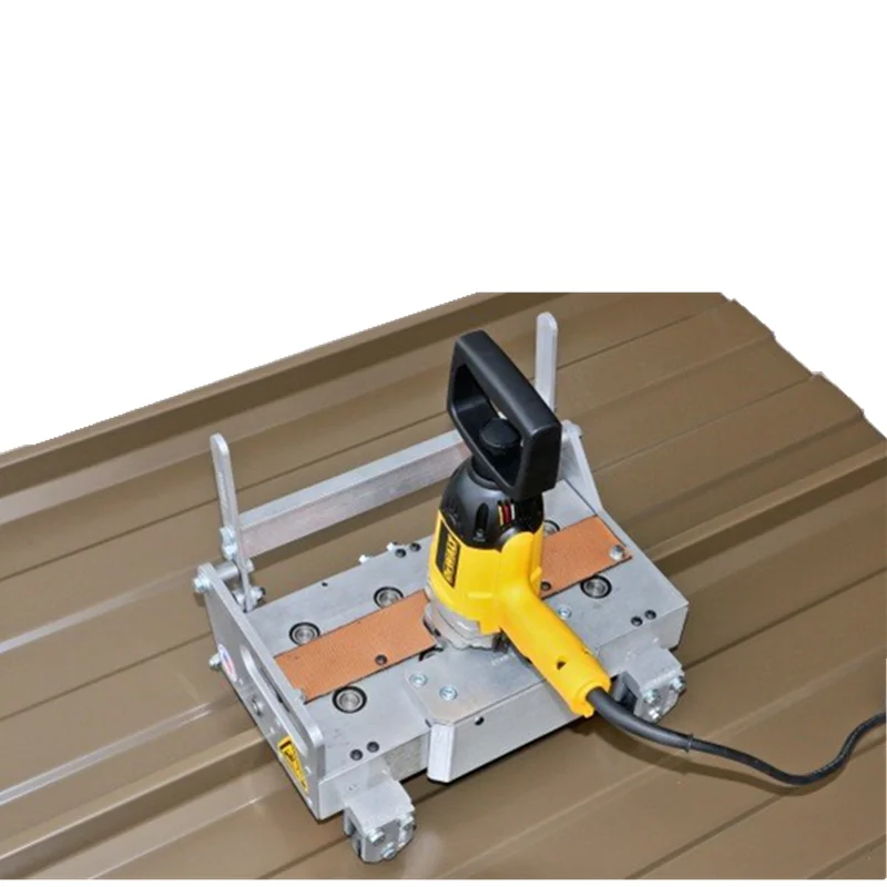 SX-KR-18 standing seam metal  roof tile zinc-plate steel coil workroom roof construction machine