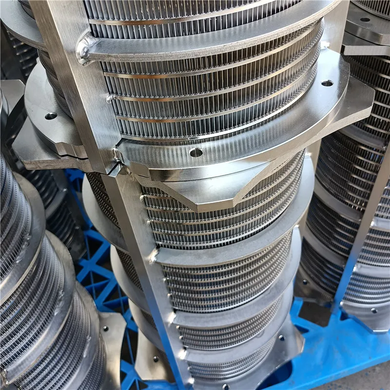 stainless steel screw press manure separator wedge wire slotted screen filter drum