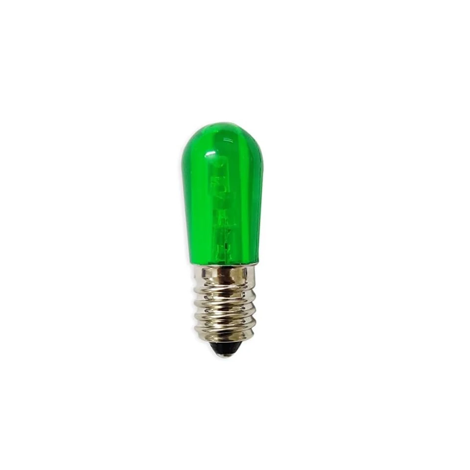 E14 AC/DC 12V 24V LED Bulbs E14 3LEDS Papaya Light Lamps E14 led christmas light bulbs Green