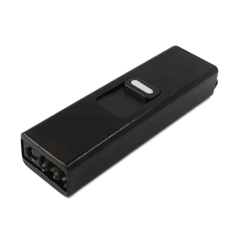 Dual Arc Plasma Lighter USB Rechargeable Windproof Flameless Butane Free Electric for Candle With Flashlight
