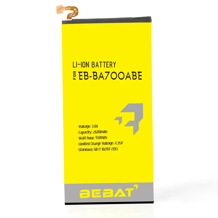 factory refined oem li-polymer battery for samsung galaxy a7 2015 battery serial number eb-ba700abe