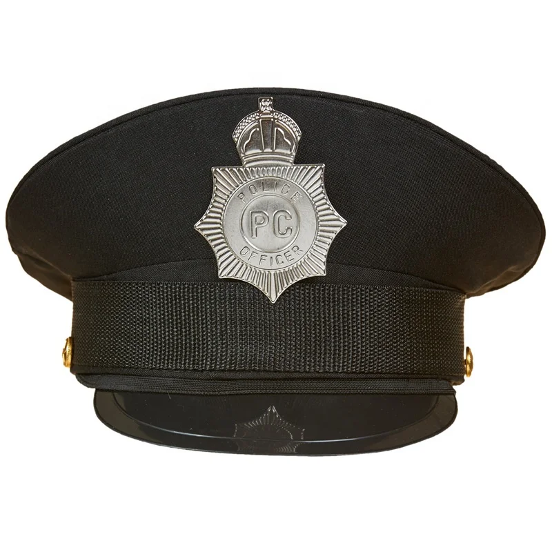 
Party Cosplay Metal Badge Navy Blue Uniform Hat Officer Military Army Pilot Police Peaked Cap 