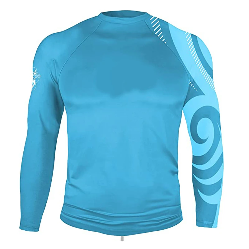 Upf 50+ Rash Guard Blank Oem Surf Printed Compression Shirt Long Sleeve Mma Logo Uv Custom Rash Guards For Men