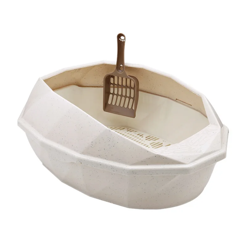 
Cat Litter Box Cat Toilet With Sieve Large Space 