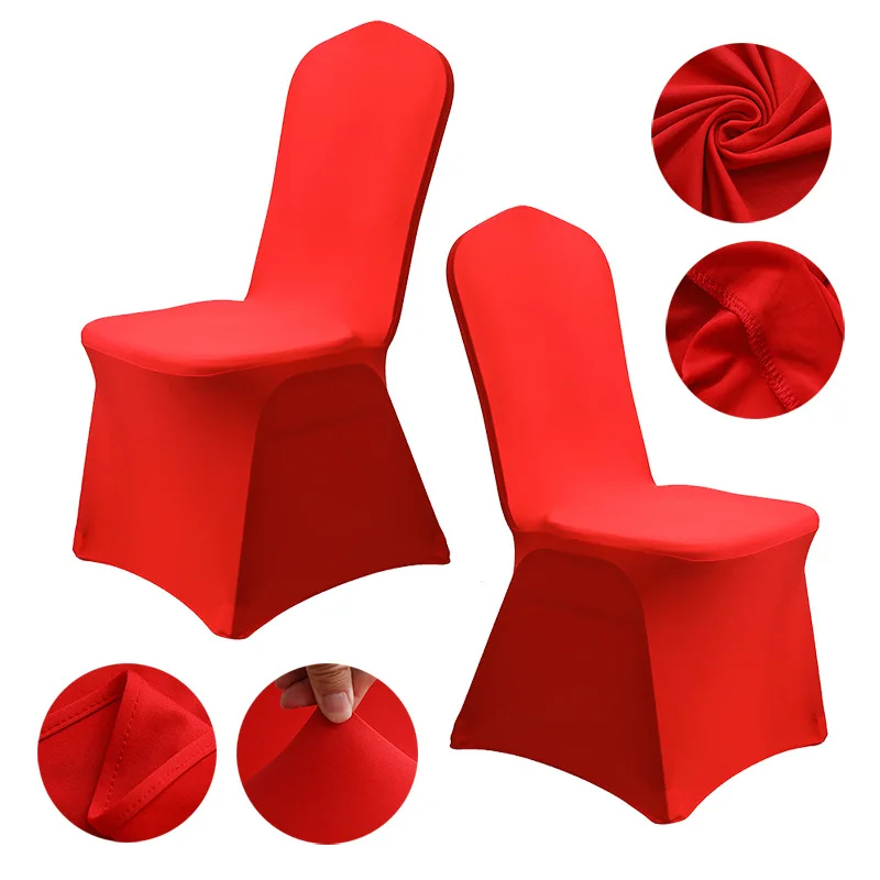 Factory Direct Supply High-end Polyester One-piece All-inclusive Chair Cover Elastic Chair Cover For Hotel Wedding Banquet