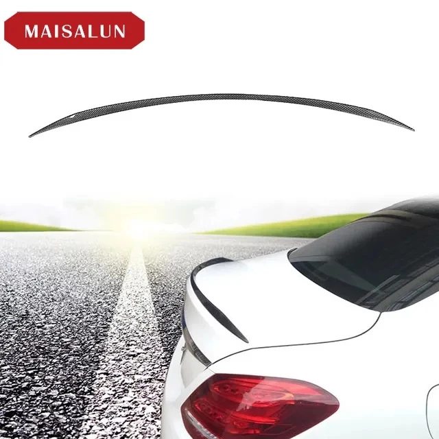 High Quality C63 Style Carbon Fiber Tail Wing Spoiler For Mercedes Benz C Class W205 2015+ Rear Spoiler Auto accessories