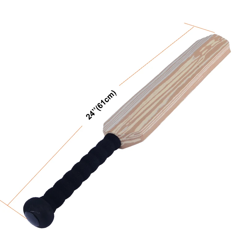 hot sale customize indoor batting sports EVA grips wood grain cricket bat