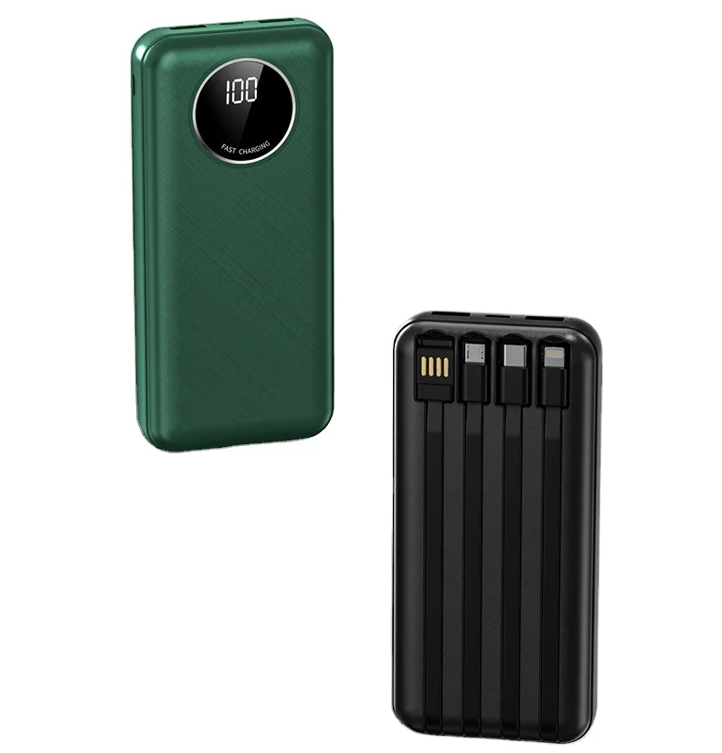 Hot style products Power bank 20000mah White Black Green USB Mobile Power Supply