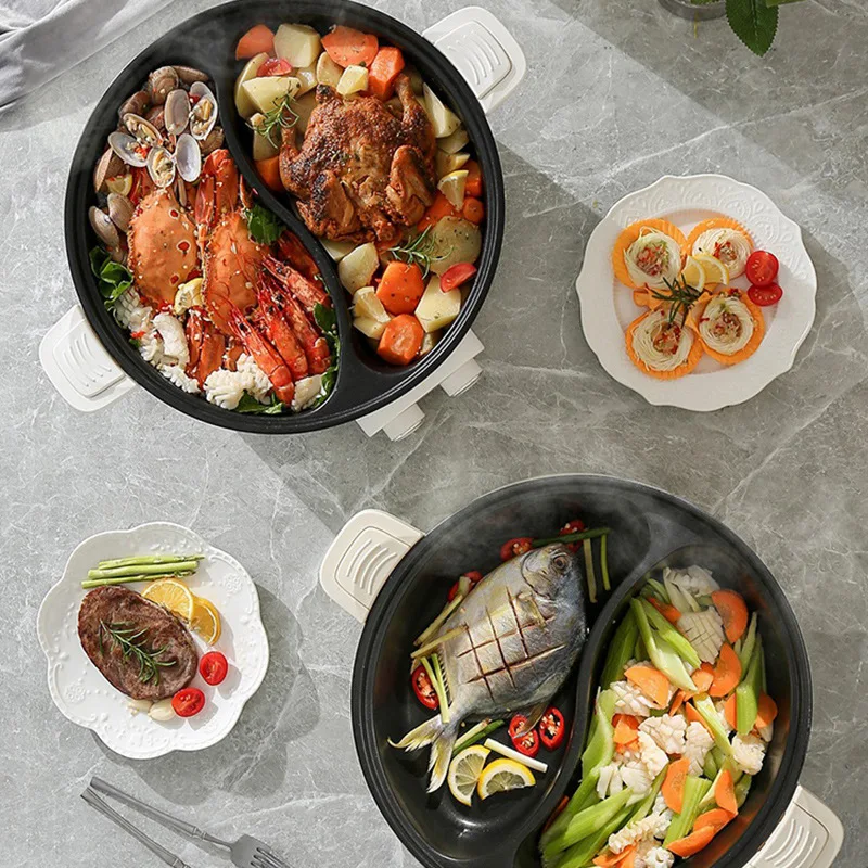 High quality new design electronic cooking pots cookware set multifunctional household cooking hot pot